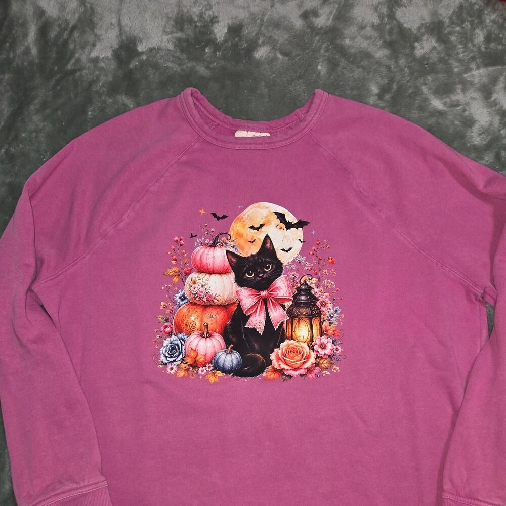 Universal-thread Women's Purple and Pink Sweatshirt